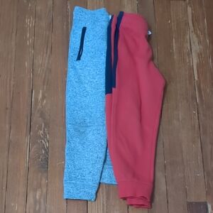 Kids' Red and Gray Jogger Pants